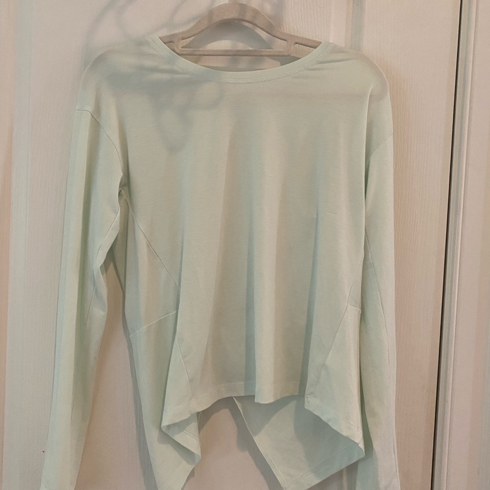 Athleta Mint Green Long Sleeve Women's Top